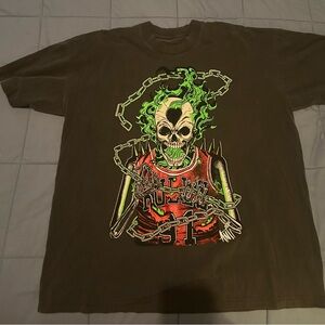 Chicago Bulls with Skull and Chains Design tee